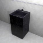 Modular Lavabo Colonna Realizzato in Gres Porcellanato Dimensioni 50 x 50 x 90